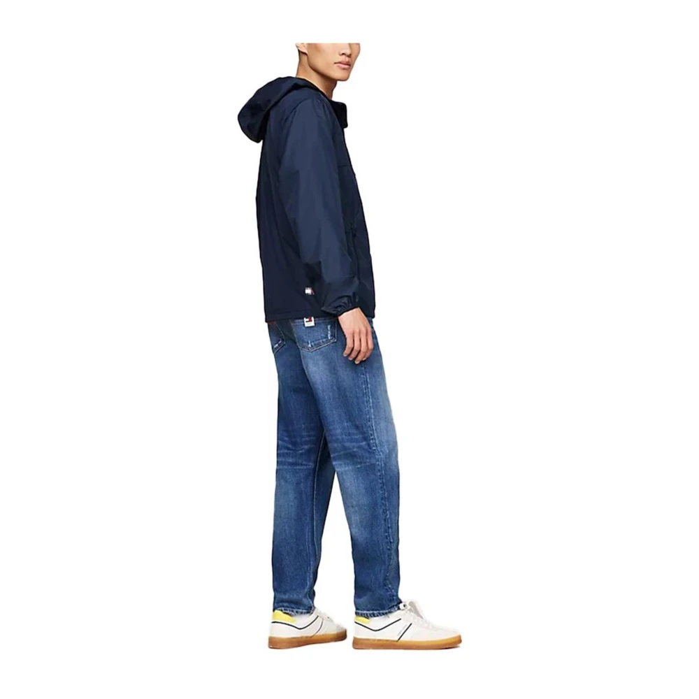 Tommy Jeans Herfst Winter Heren Polyester Jas Blue Heren