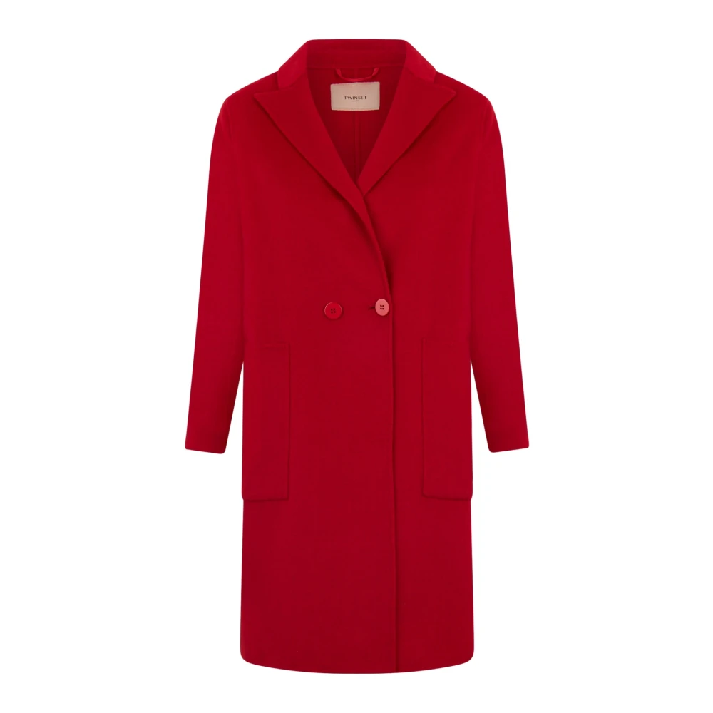 Coats > Double-Breasted Coats - - Twinset - Modalova
