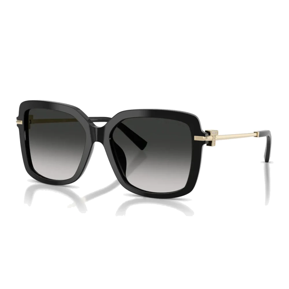 Tiffany Black/Grey Tf4252b 80013C Woman Sunglasses Acetate Squared Normal Shaded - Image 3