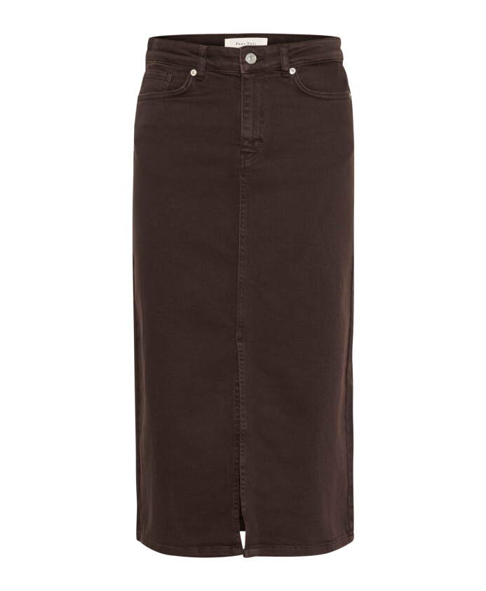 jupe-denim-classique-marron-lave
