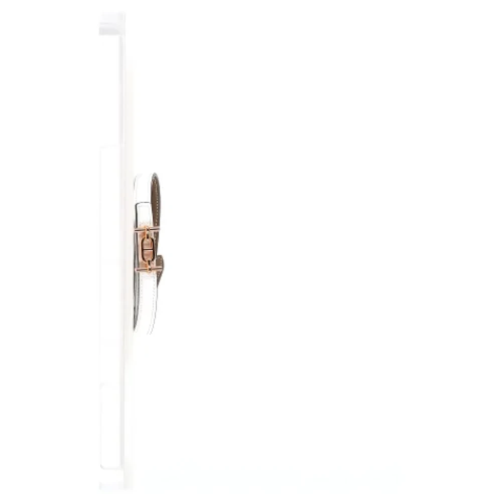 Hermès Vintage Pre-owned Leather belts White Dames