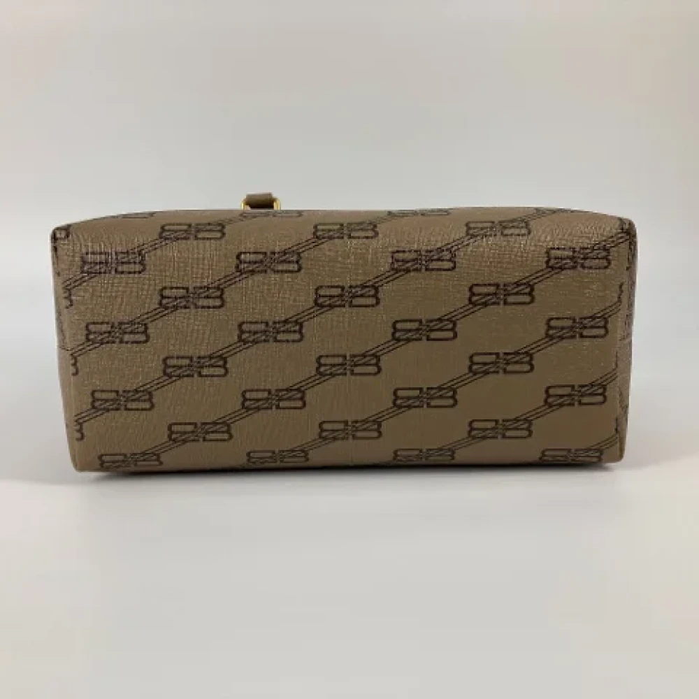 Balenciaga Vintage Pre-owned Leather balenciaga-bags Beige Dames