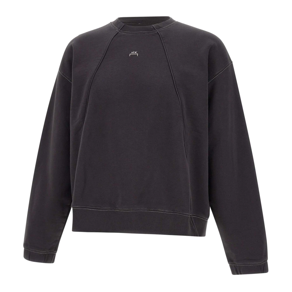 A-Cold-Wall Zwarte Katoenen Sweatshirt met Ronde Hals Black Heren