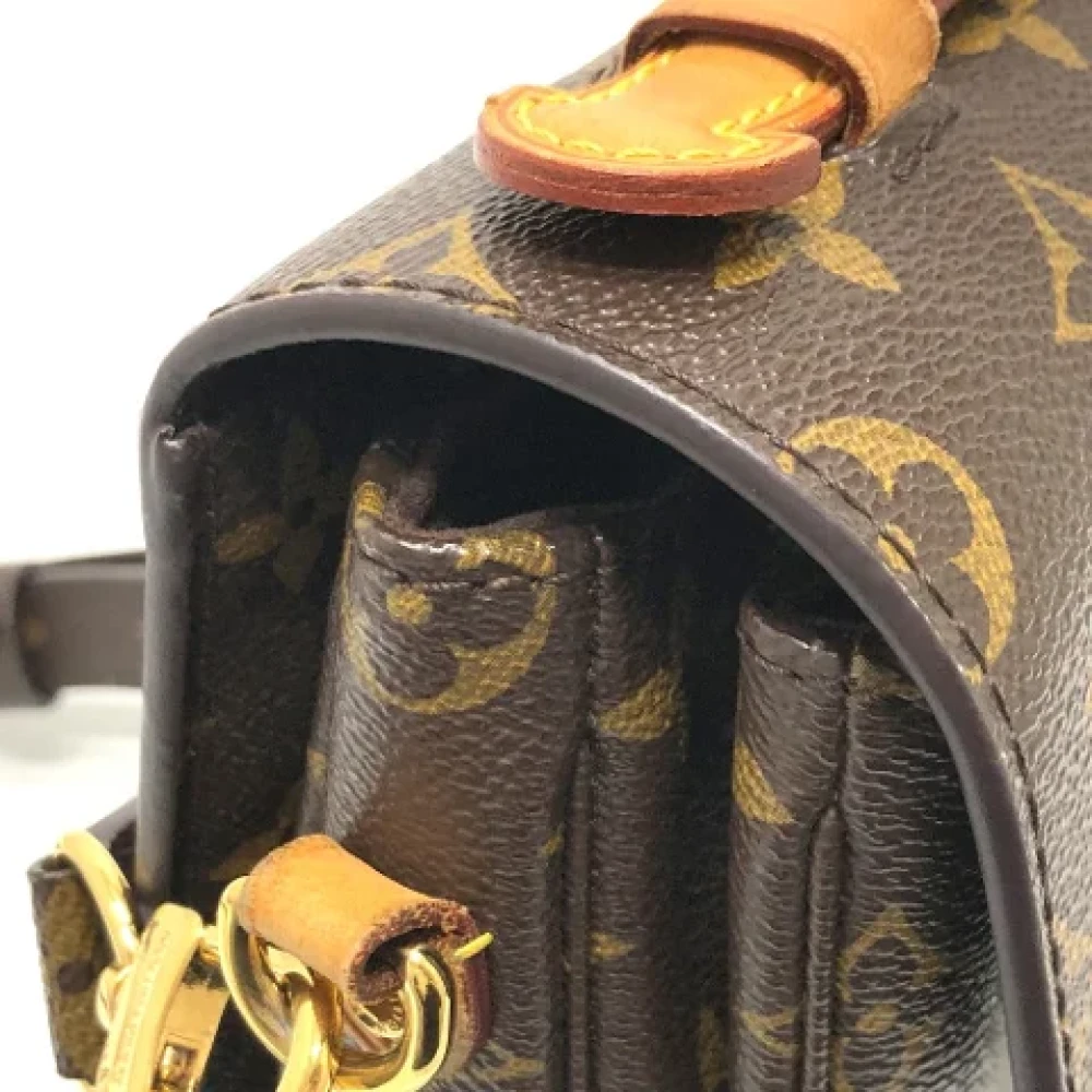 Louis Vuitton Vintage Pre-owned Cotton louis-vuitton-bags Brown Dames