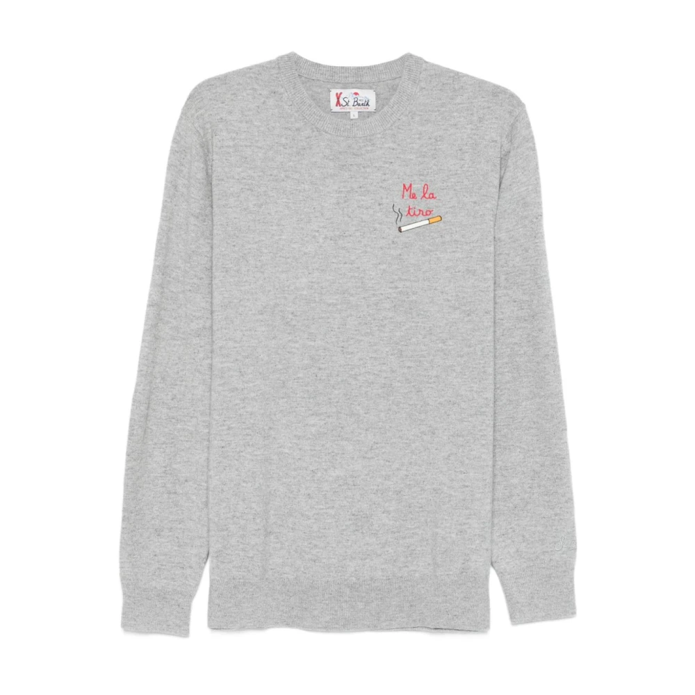 Mc2 Saint Barth Men's Light Heron Embry Sweater