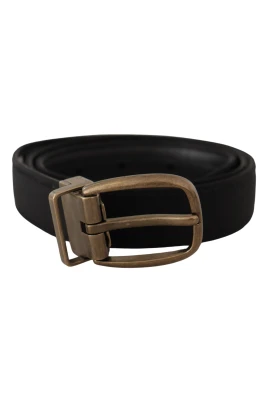 Grosgrain Läder Brons Metall Bä