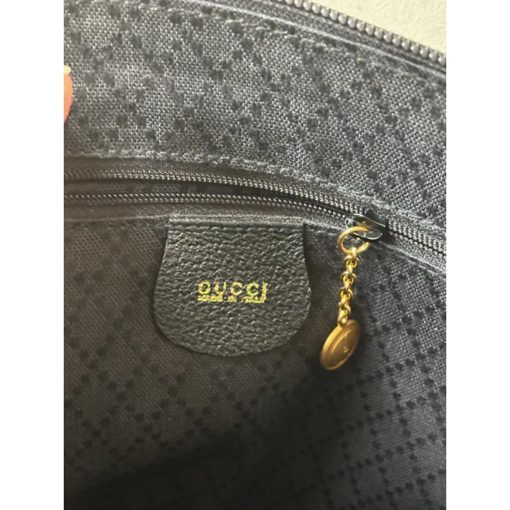 Gucci Vintage Pre-owned Leather gucci-bags Black Dames