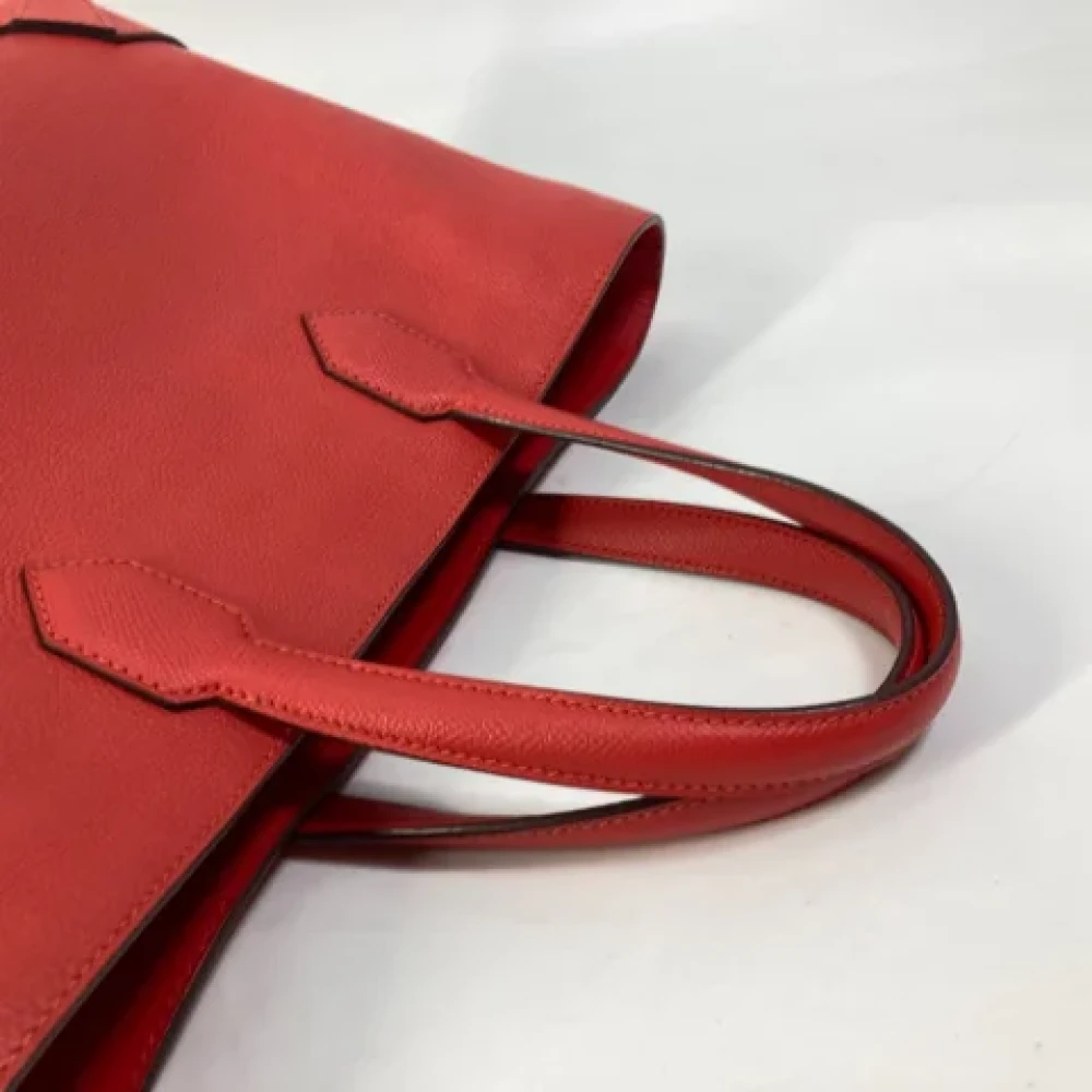 Hermès Vintage Pre-owned Fabric shoulder-bags Red Dames