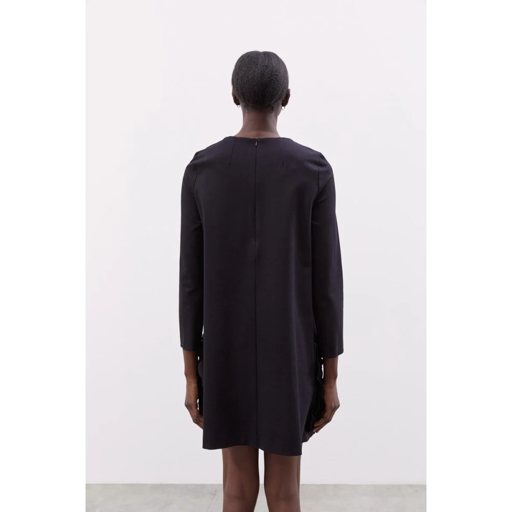 MeiMeiJ Bloemen laser-cut jurk in milano-steek Black Dames