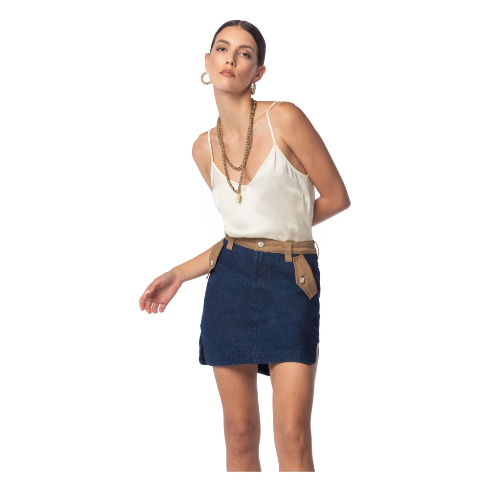 MVP wardrobe V-hals Ribaud Tank Top Beige Dames