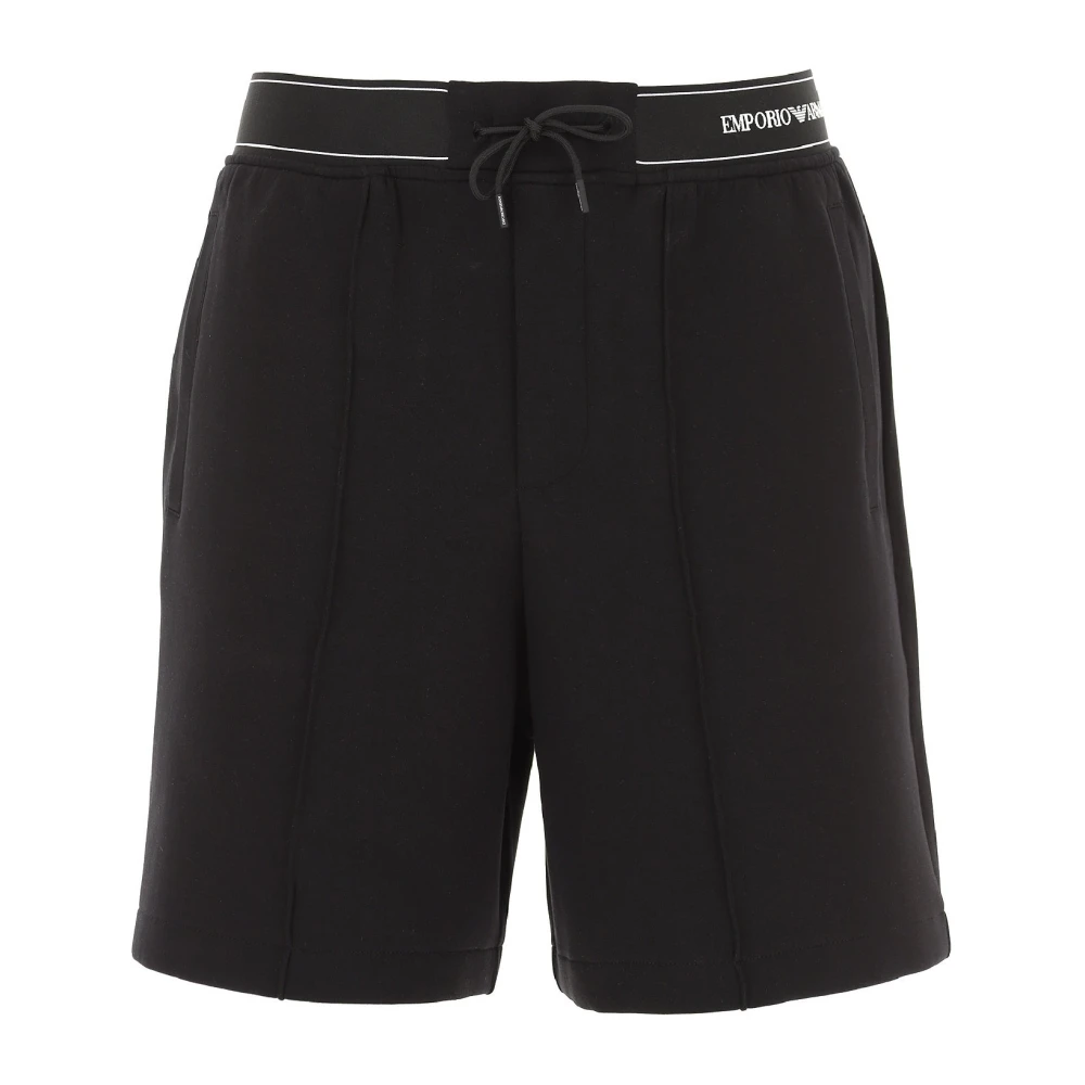Emporio Armani Herren Schwarz Shorts, K, Mgröße: