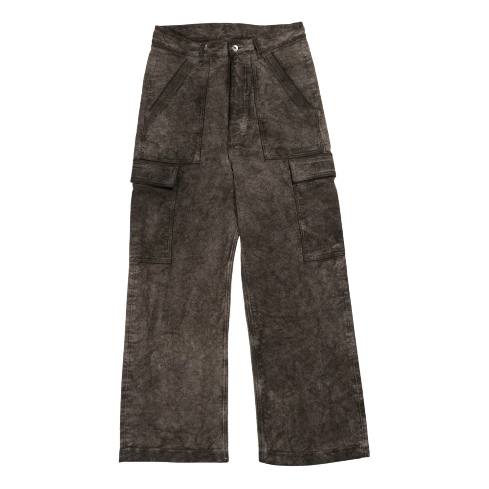 Rick Owens Stof Cargo Broek Gray Heren