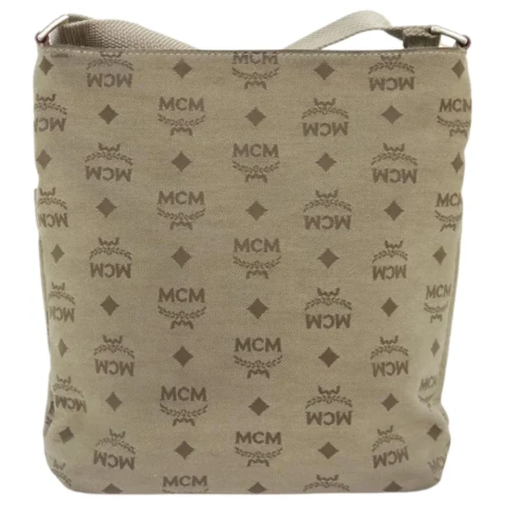 MCM Pre-owned Canvas shoulder-bags Beige Dames