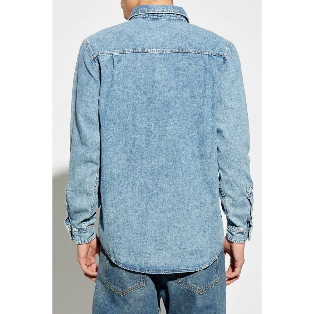 Samsøe Sadamon Denim Overhemd Blue Heren