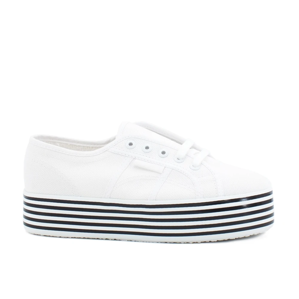 Superga Damen Weiß Schuhe, 35 Eugröße: