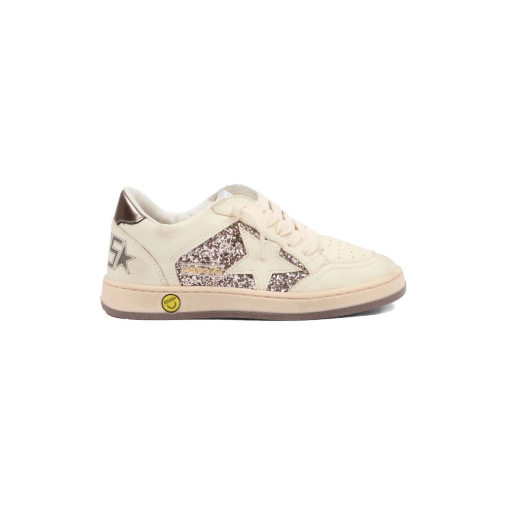 Golden Goose Girls Beige Kids Sneakers, 32 Eu, Kids Flat Shoes