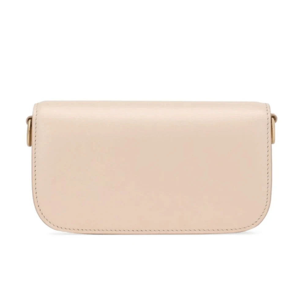 Dolce & Gabbana Roze leren schoudertas met goudkleurige hardware Pink Dames
