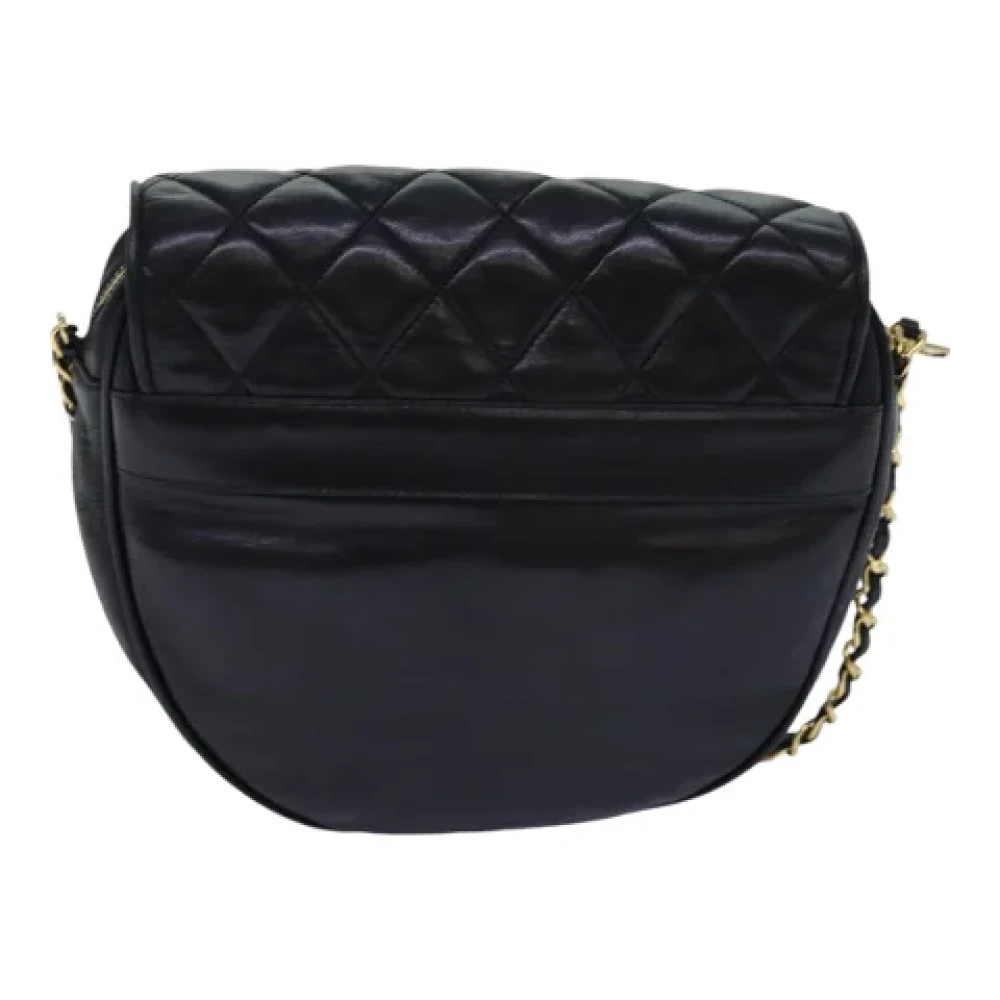 Chanel Vintage Pre-owned Leather shoulder-bags Black Dames