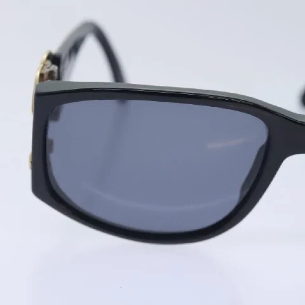 Chanel Vintage Pre-owned Plastic sunglasses Black Dames