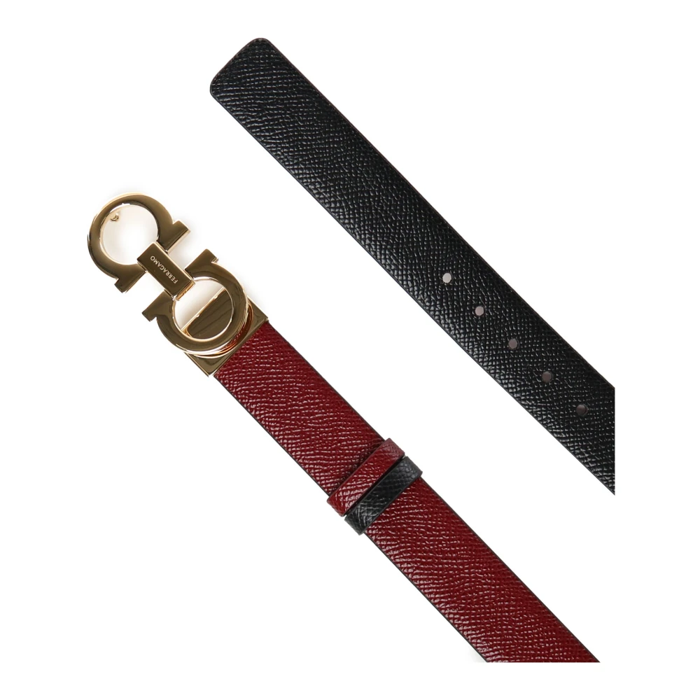 Salvatore Ferragamo Rode Dames Riemen Red Dames