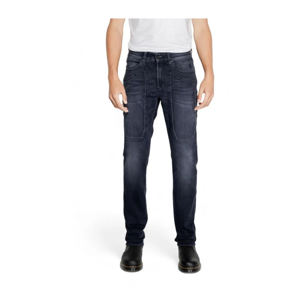 Jeckerson Blauwe Stretch Katoenmix Jeans Blue Heren