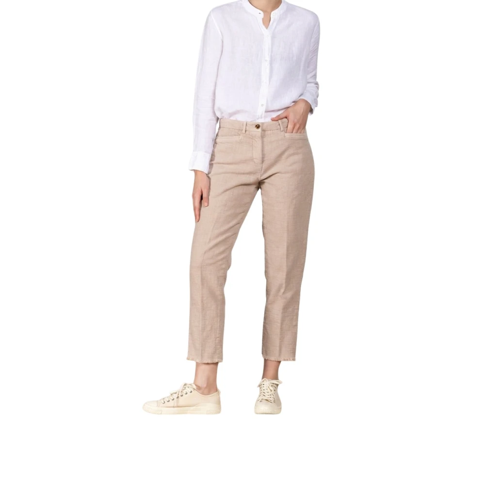 Mason's Kvinno Beige Byxor Dam, Xs, Bomull, New York Carrot