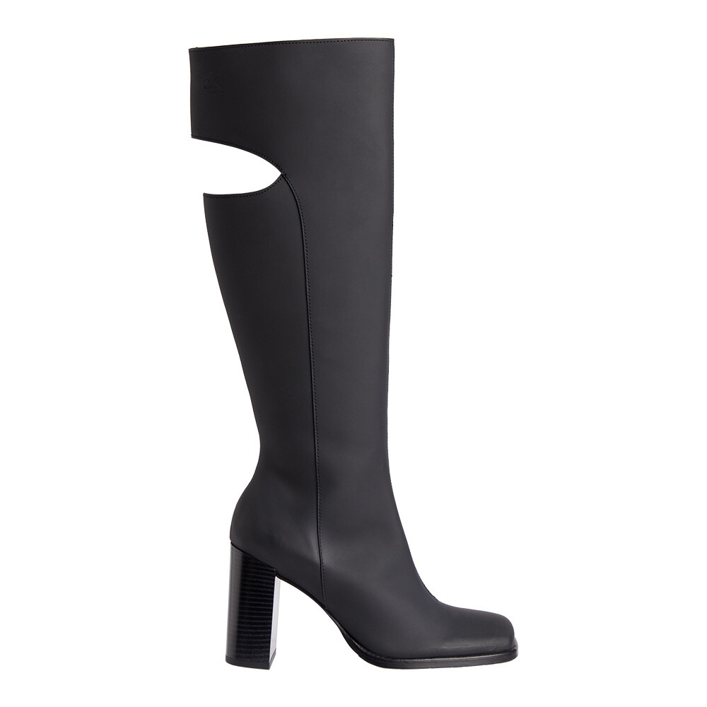 Cut out zipper on sale boots