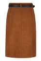 bruine-leren-rok-chic-uitjes