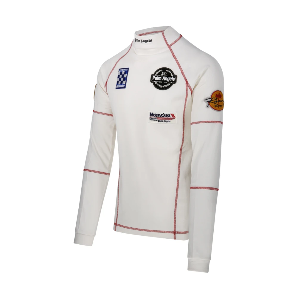 Moncler Wit lang T-shirt met lange mouwen White Heren