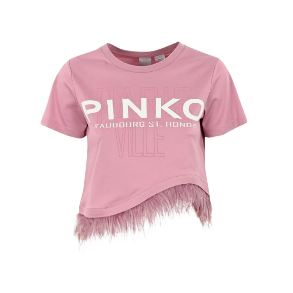 pinko Veren Zoom Longsleeve T-shirt Pink Dames