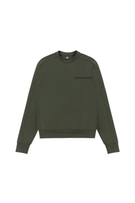 Cotton Interlock Crew-neck Sweatshirt
