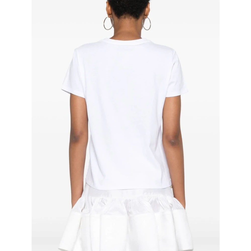 Twinset Witte Trui met Logodetails White Dames