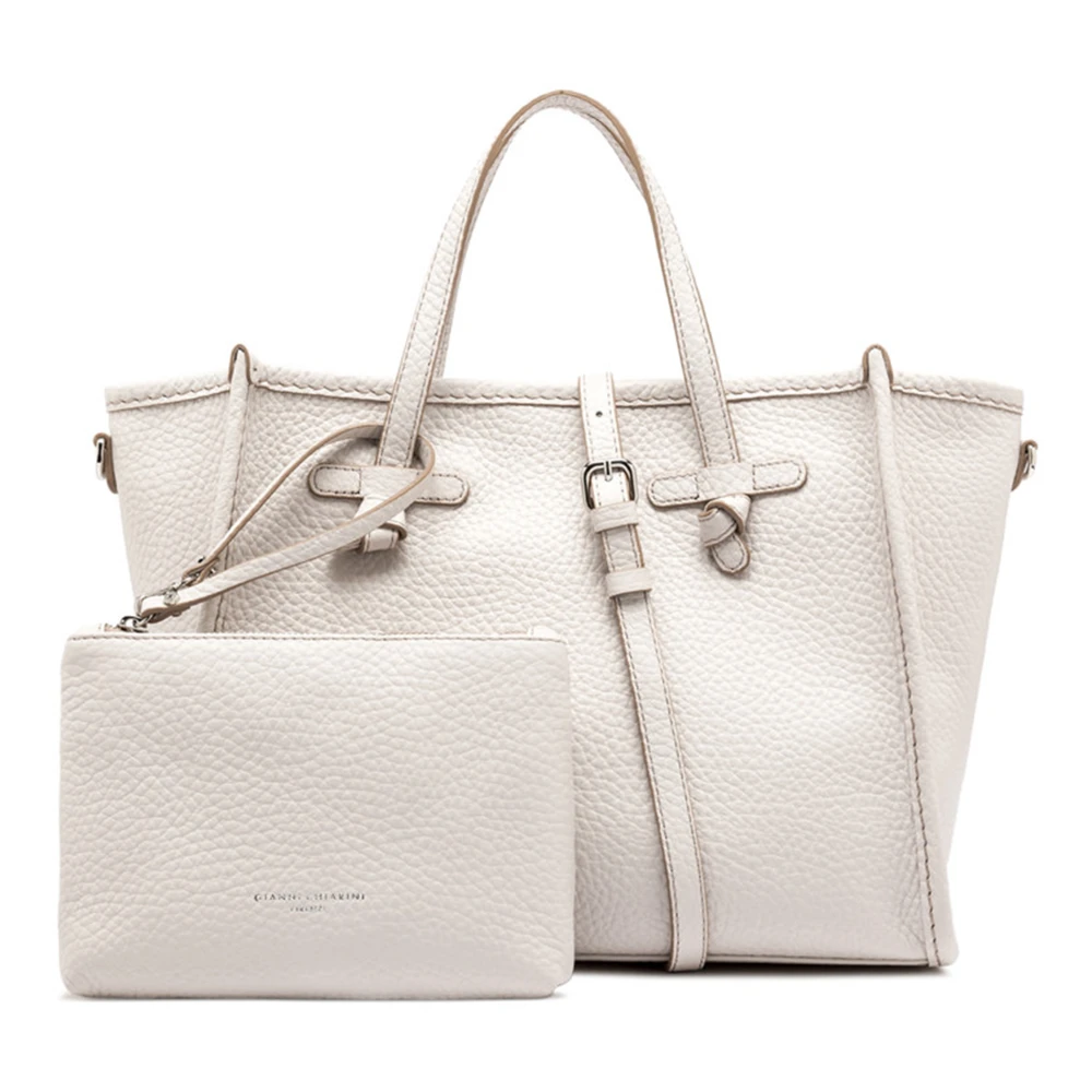 Gianni Chiarini Sabbia Marcella leren crossbodytas White Dames