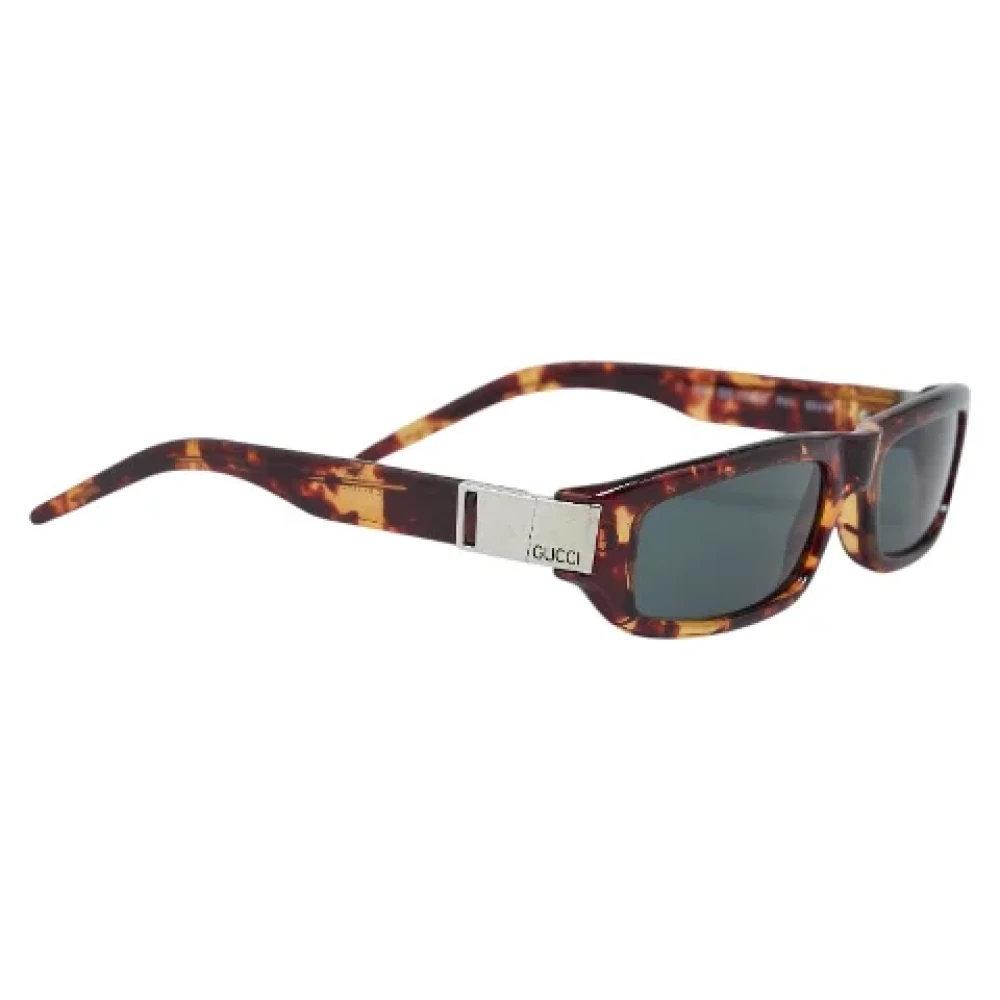 Gucci Vintage Pre-owned Plastic sunglasses Brown Dames
