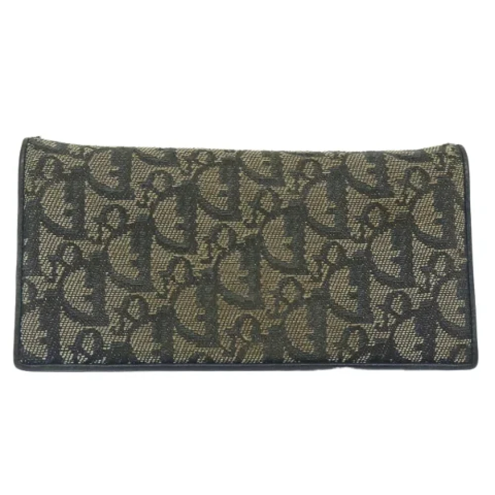 Dior Vintage Pre-owned Canvas wallets Beige Dames