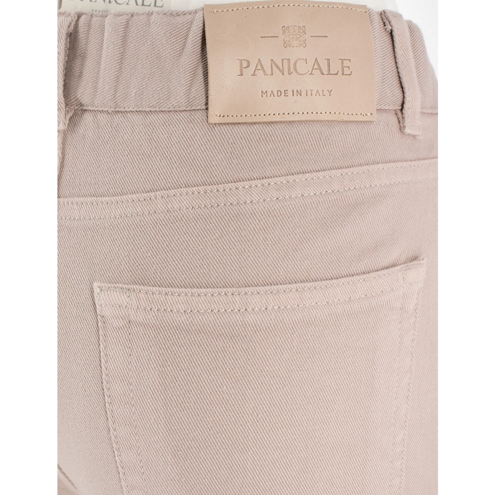 Panicale Jewelled High-Waisted Trousers Beige Dames