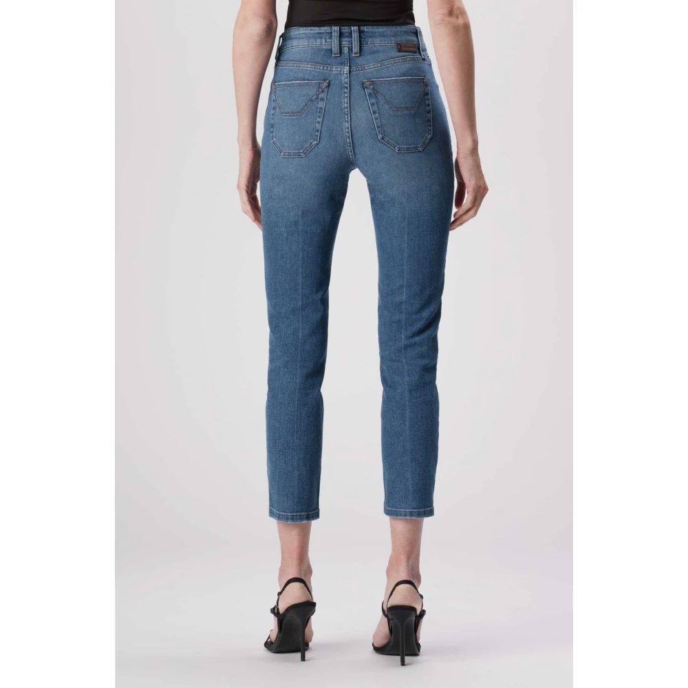 Jeckerson Jacqueline Pantalone 5 zak in denim tri-blend Blue Dames