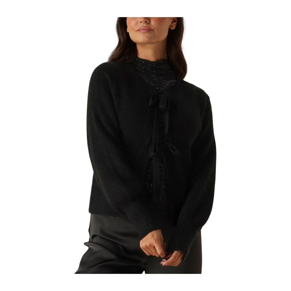 NEO NOIR Elegante Gebreide Vest Black Dames