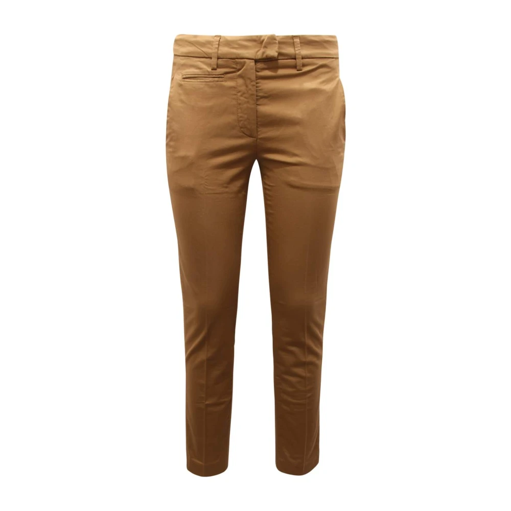 Dondup Women's Brown Perfect Wo Trousers Made In Italy
