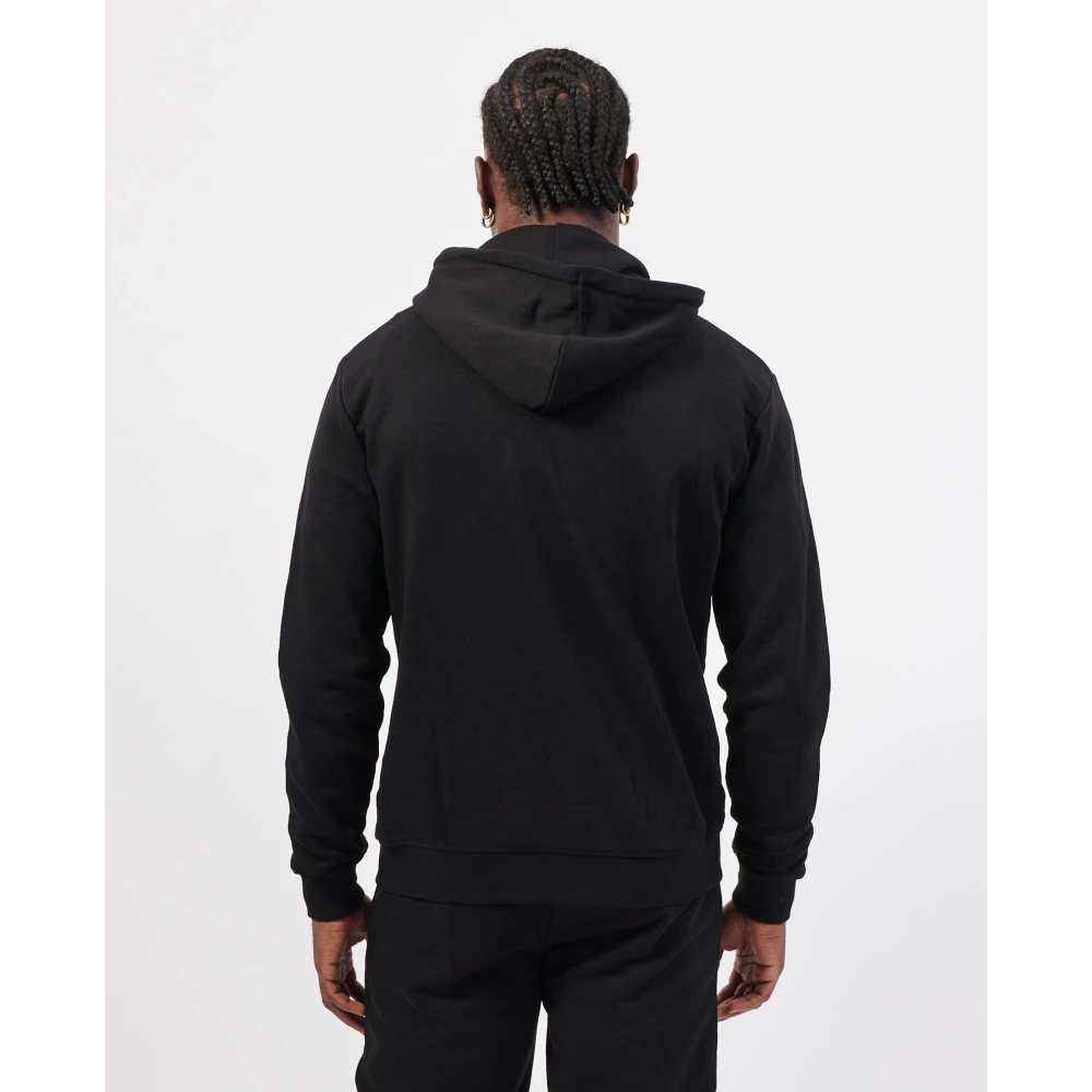 Richmond Zwarte Hoodie Sweater Fullzip Model Black Heren
