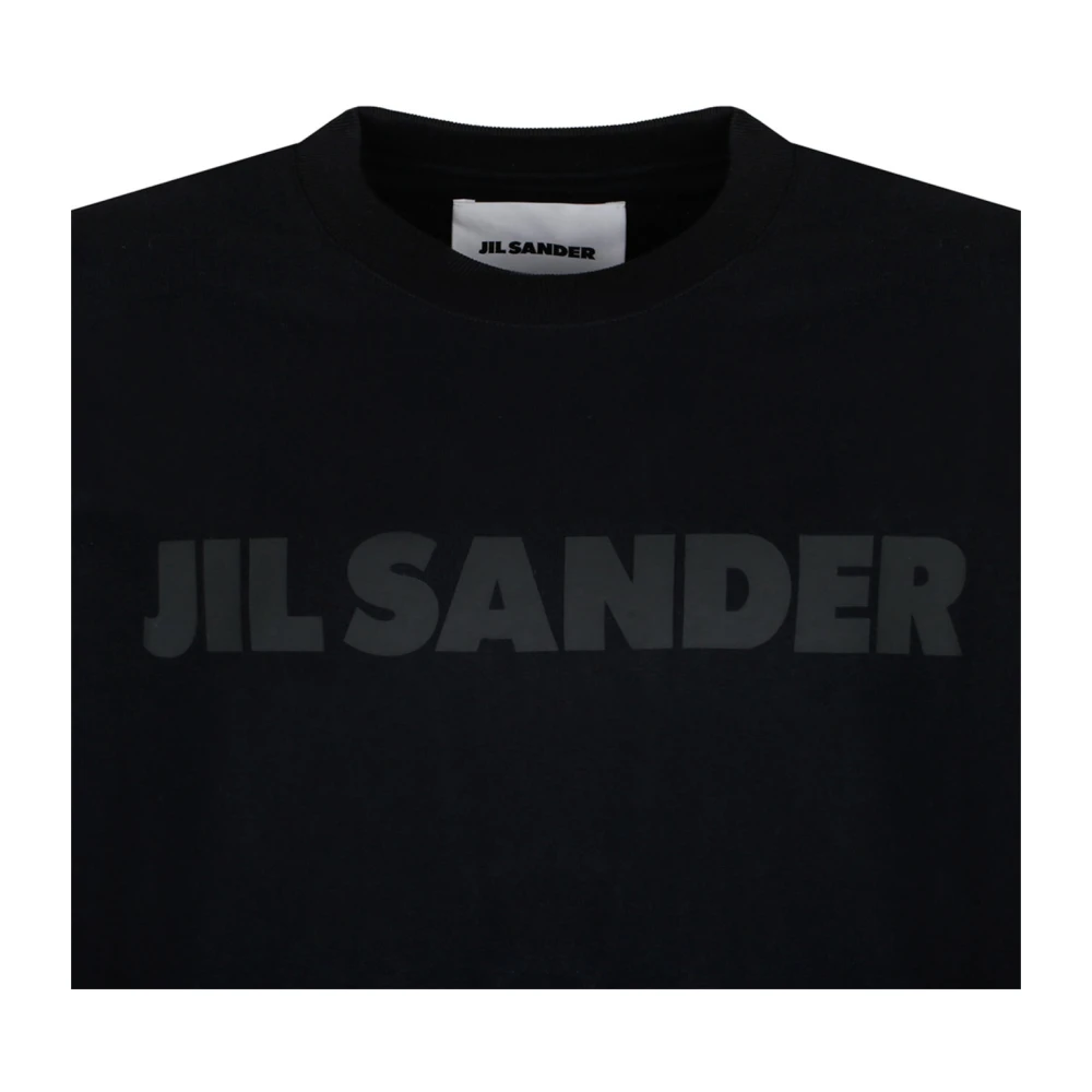 Jil Sander Zwarte T-shirts en Polos Black Heren