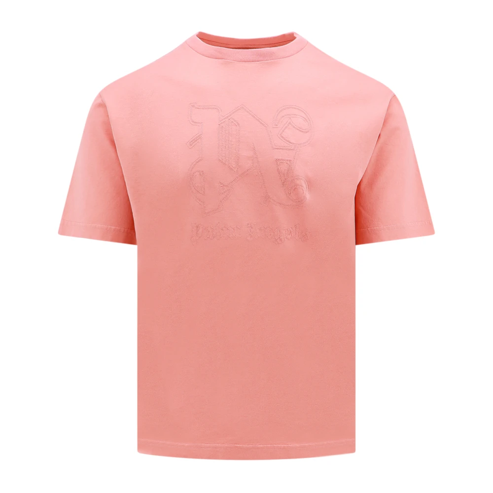 Palm Angels Roze Ss24 T-shirt Pink Heren