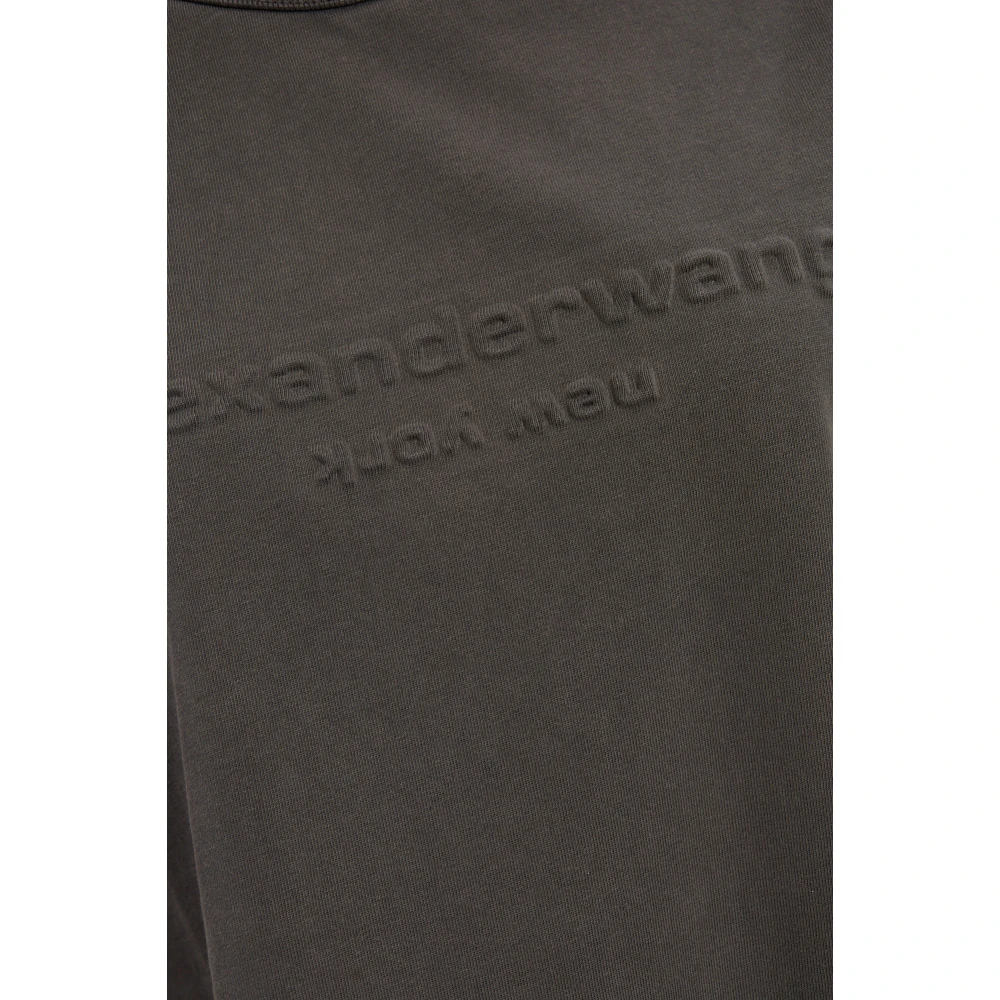 alexander wang T-shirt met logo Gray Dames
