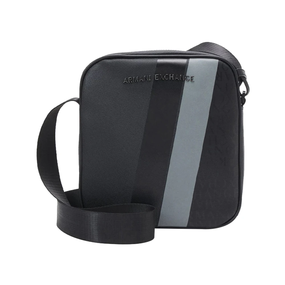Armani Exchange Multicolor Schoudertas met Verstelbare Riemen Black Heren