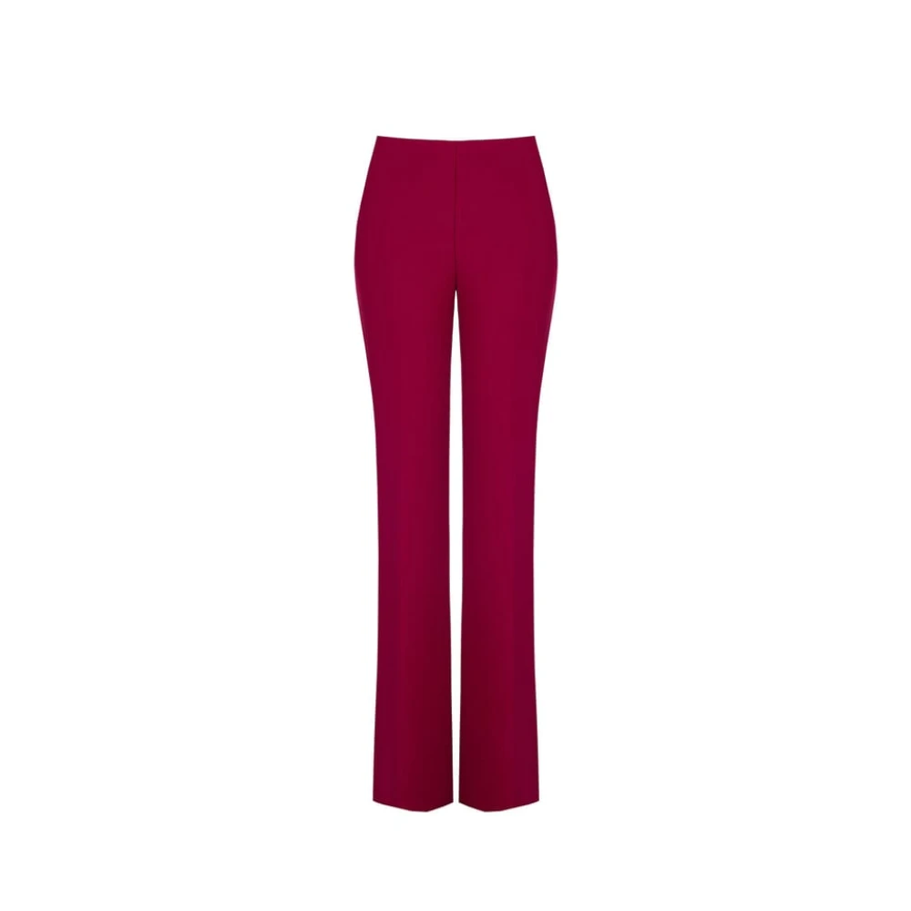 RINASCIMENTO Zijrits Scuba Crepe Palazzo Broek Red Dames