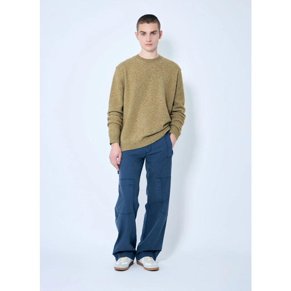 Maison Margiela Wolmix Crewneck Sweater Brown Heren
