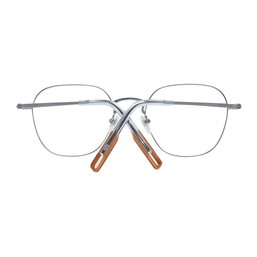 Ermenegildo Zegna Grijze Titanium Trapezium Optische Monturen Gray Heren