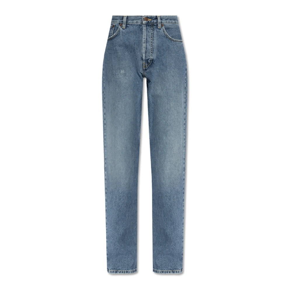 Moschino Jeans met vintage effect Blue Dames