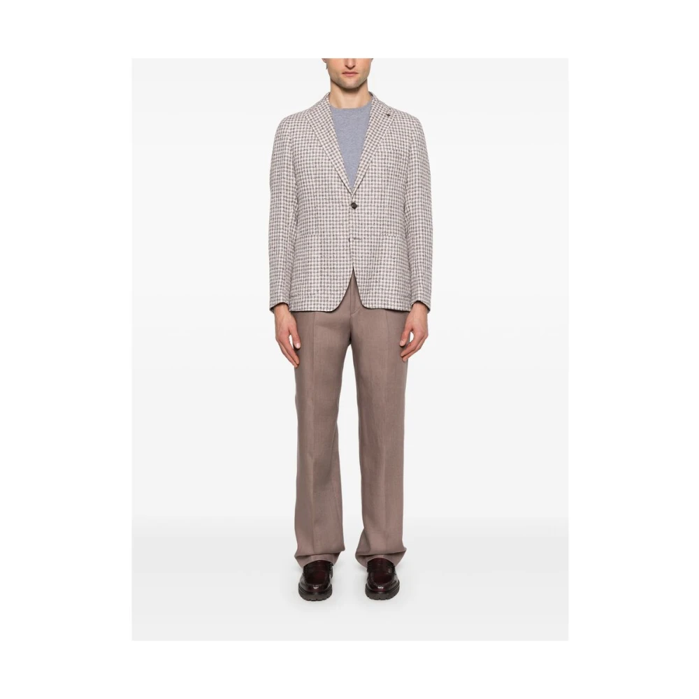 Tagliatore Broek Brown Heren