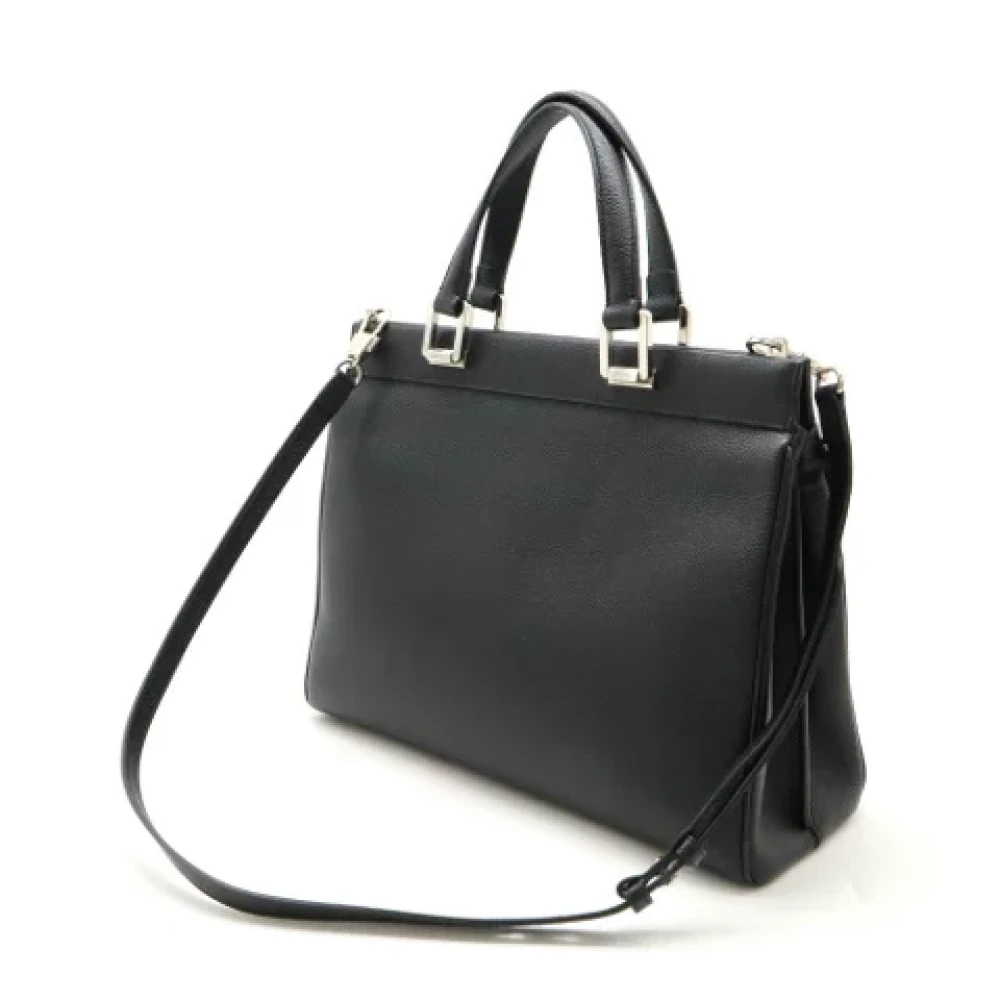 Gucci Vintage Pre-owned Leather handbags Black Dames